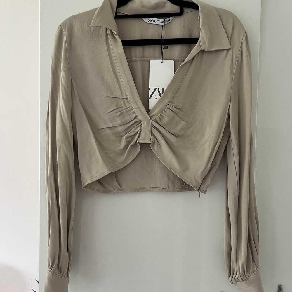 Zara Elegant Gray Dress XS